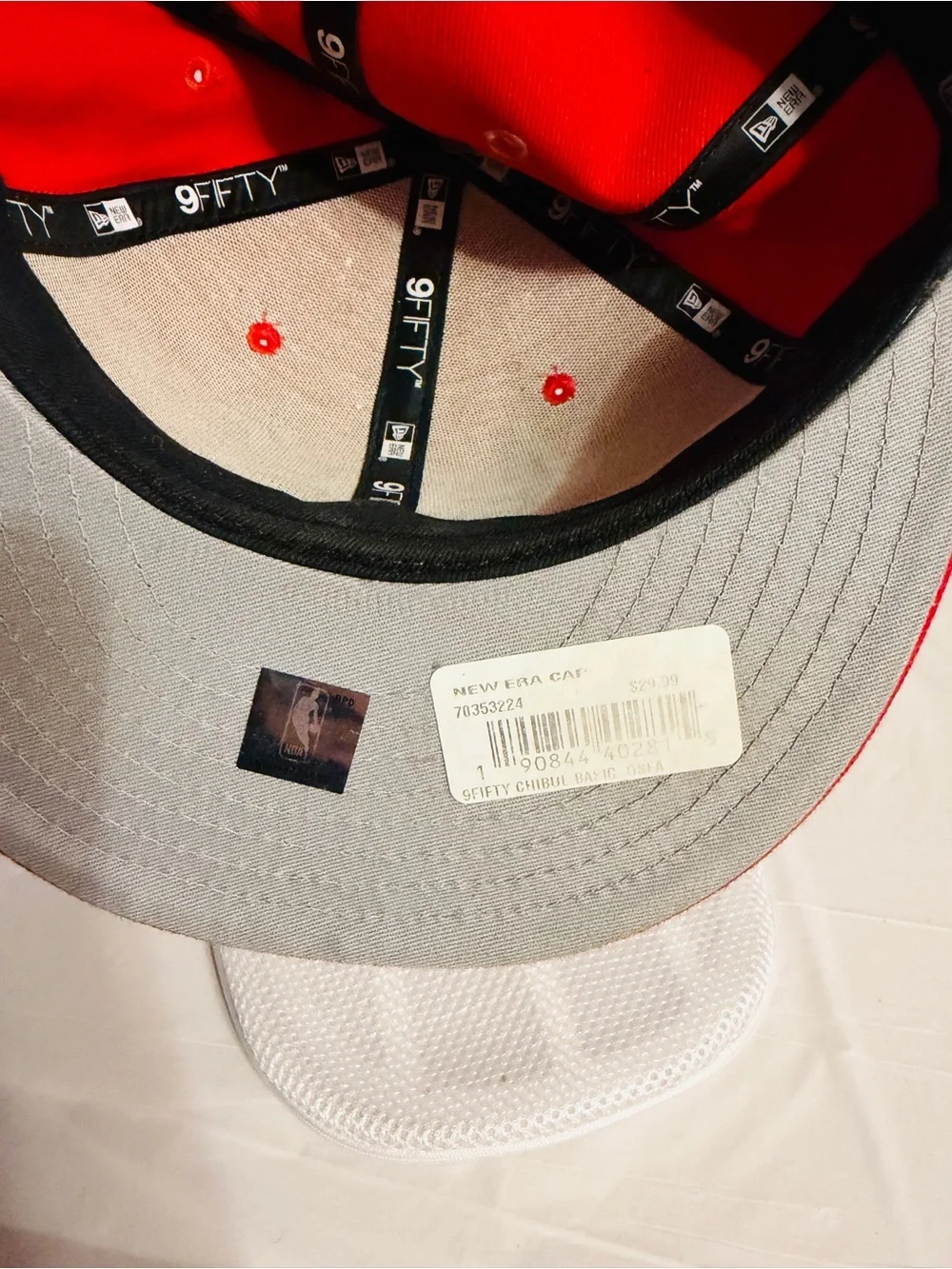 Chicago Bulls New Era 9FIFTY Snapback Hat Red NBA One Size Embroidered Logo